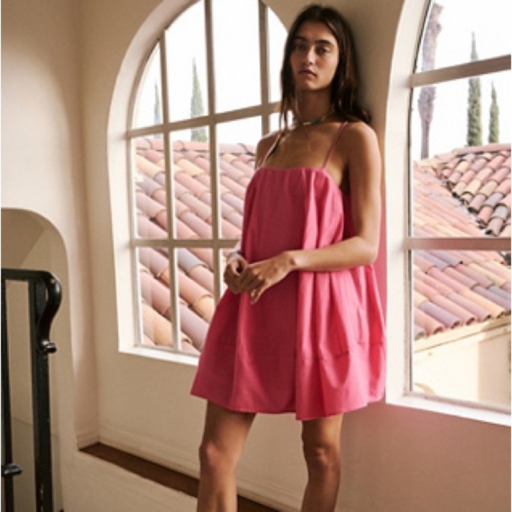 Free People Struttin mini dress - Vacay Pink